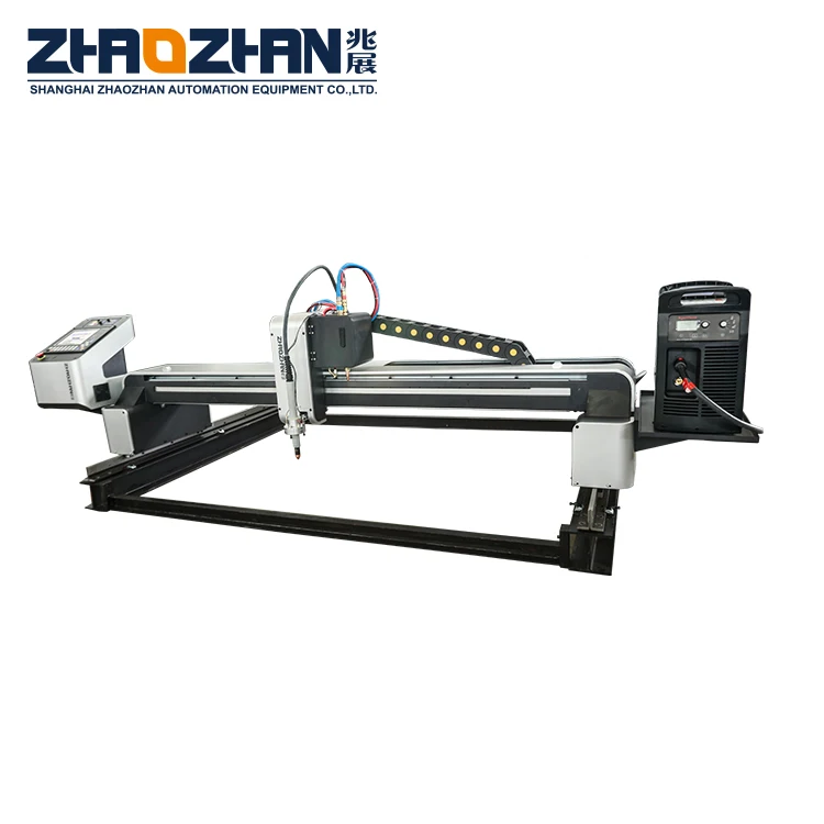 ZHAOZHAN Newest MINI KING Gantry Style or Table Style Cnc Plasma and Flame Cutting Machine