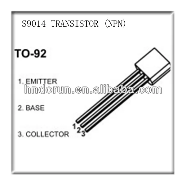 S9014 NPN TO-92 50pcs encapsulated Plastic Power Transistor 