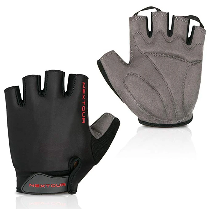 Leather Fingerless Driving Gloves Bus Car Bike Cycling Training Gym Bodybuilding 