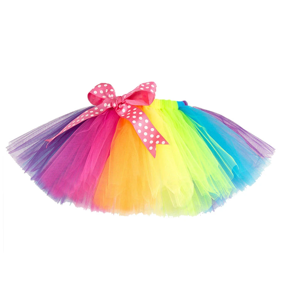 child rainbow tutu