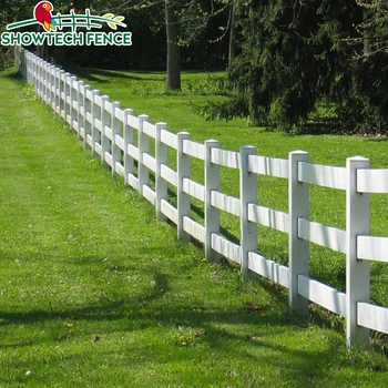 High Quality 3-rail White Pvc Ranch Rail Used Fence For Horse - Buy ...