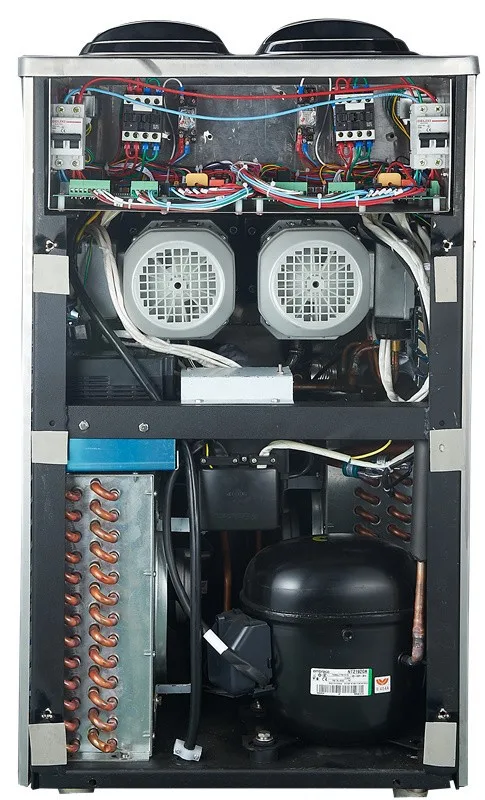 Автоматическая холодильная машина для мороженого PASMO S230F, 3 вкуса, коммерческая машина для производства мягкого мороженого, емкость 30 л