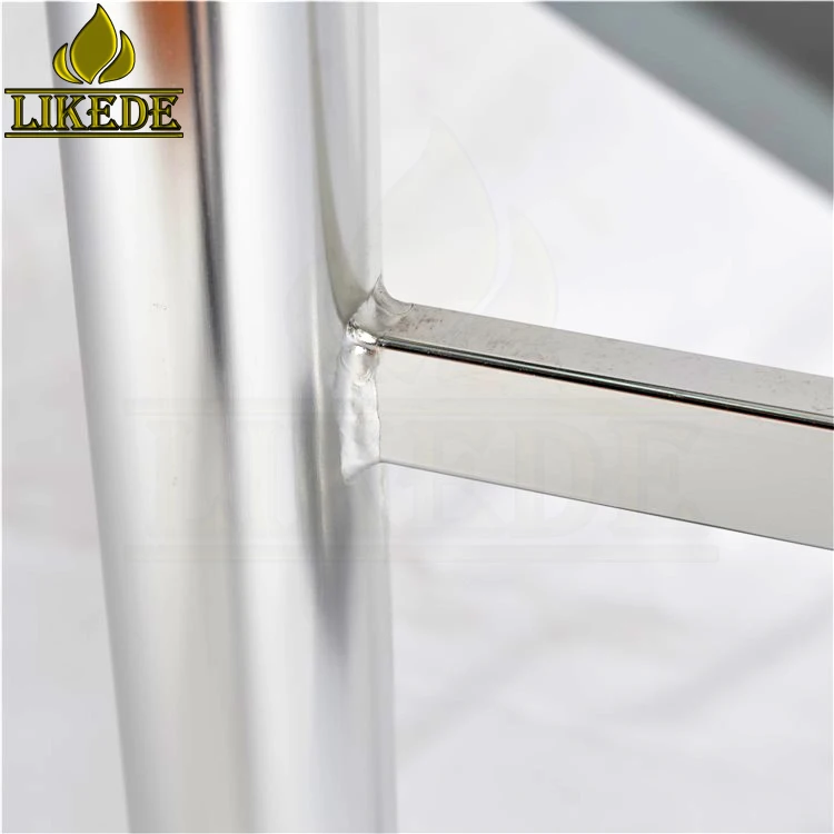Hot Sale Low Price Double Legs Steel Pipe Table Base 304# Stainless Steel Table Frame