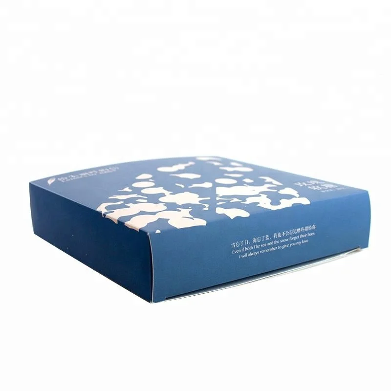 Пользовательские фантазии синий складной бумажная упаковка коробка для конфет