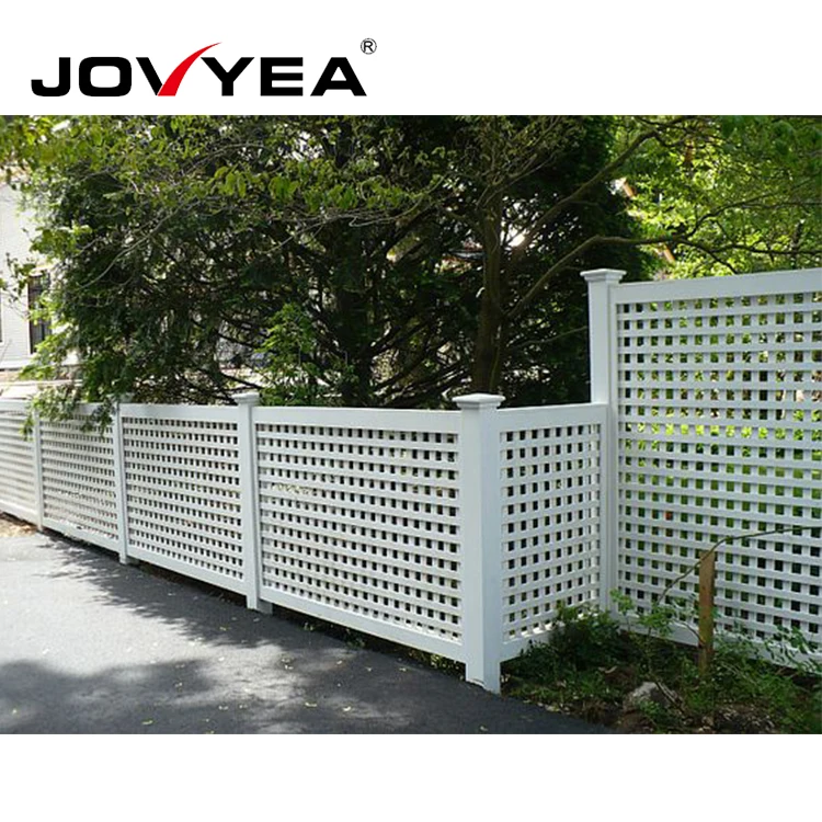 Sell Well Easily Assembled Pvc Lattice Fence Panels Fencing Material Outdoor for Garden and House