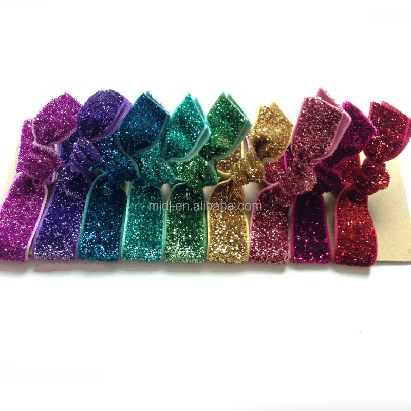 Fashionable golden satin hair band silk elastic large hair Scrunchies women hair accessories