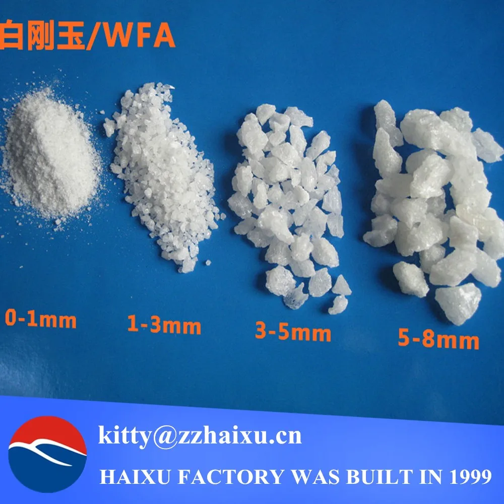 Refractory material white fused alumina -2-