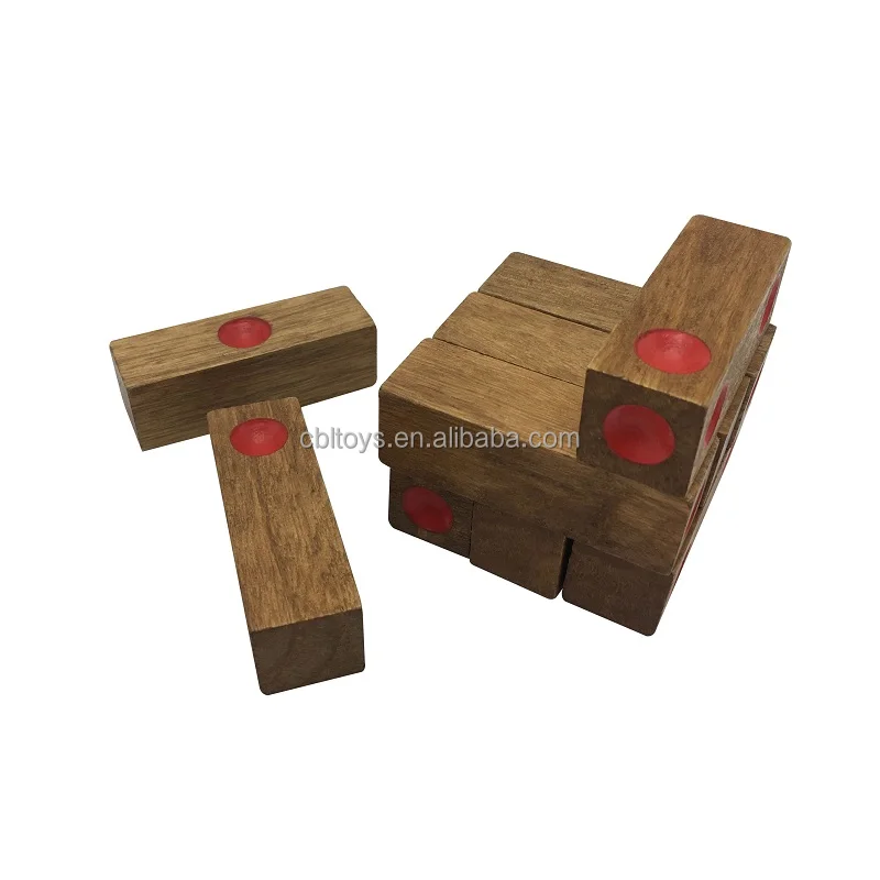 3D Wooden Game Puzzle - Domino