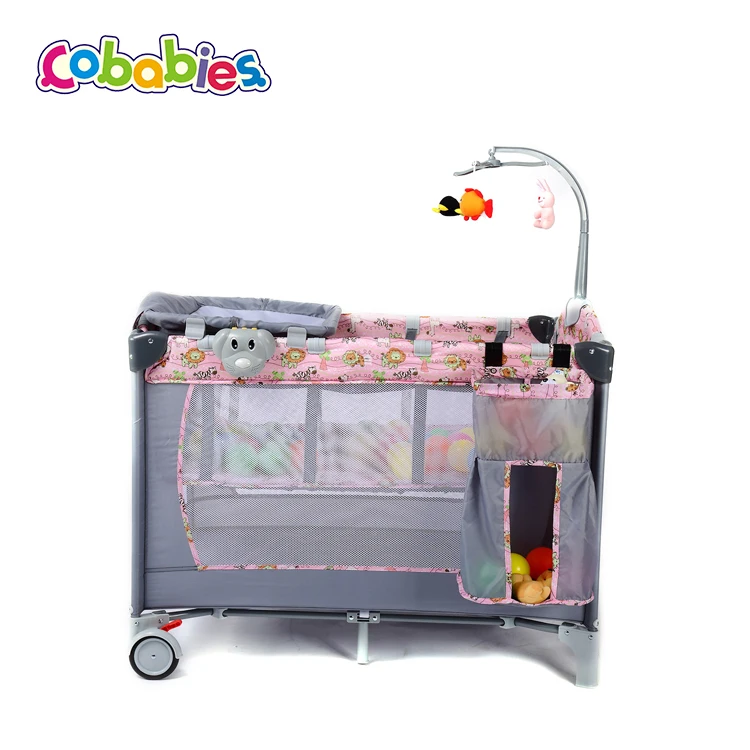 
Детская мебель, новый стиль, двойные заборы для детских игрушек, детский манеж для сна с пеленальным столом и милыми игрушками/ 