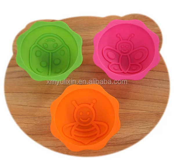 1set 3 Pieces Reutilisable Abeille Coccinelle Papillon Colore Concu Silicone Oeuf Tarte Plateau Moule Pour La Cuisson Buy Oeuf Moule A Tarte Moule A Tarte Gateau Pop Moule Product On Alibaba Com