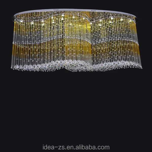 LED Ceiling Banquet Hall Lighting Crystal Chendelier Fancy Lights for Restaurant