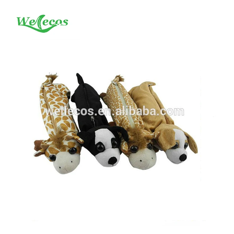 Милый плюшевый пенал с собакой