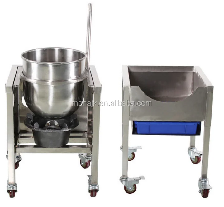 China Stainless Steel Commercial Caramel Kettle Corn Popcorn Machine For Sale