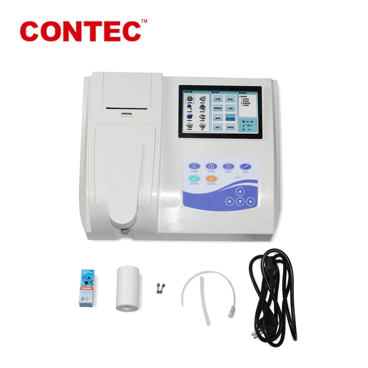 Медицинская Машина для анализа крови Contec bc300, полуавтоматический биохимический анализатор, Биохимический прибор