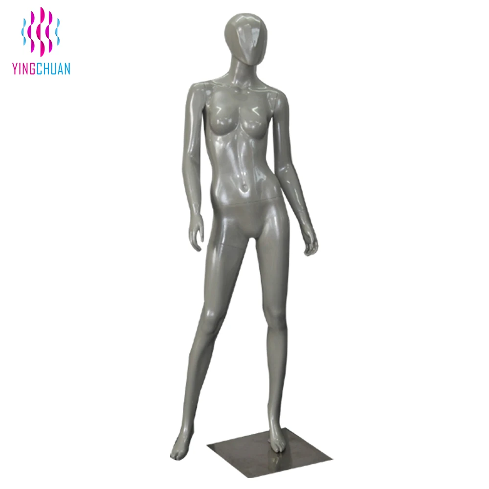 Female Mannequin With Real Legs - Full Body Silver Plastic Display Doll for  Sale, Ideal for Apparel Showcase