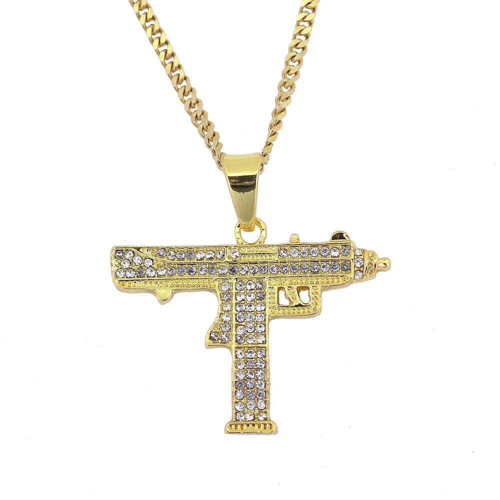 supreme gold uzi chain