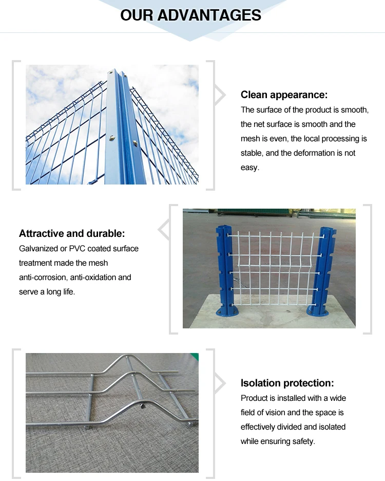 product home use 3d fencing wire mesh welded curvy wire mesh fence-8