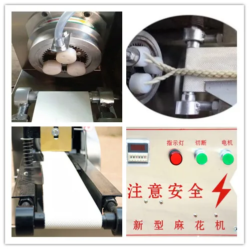 Twisted Doughnut Encrutsing Machine Dough Twisting Cutting Machine Pretzel Dough Twist Making Machine