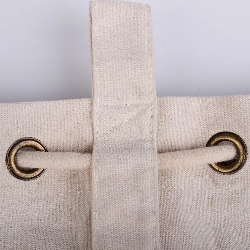 Custom Laundry Bag Eco Friendly Canvas Cheap Manufacturer 100% Cotton Canvas Cotton Laundry Bag