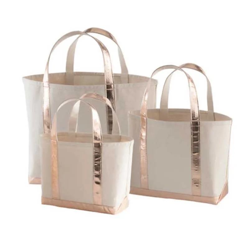 canvas tote with leather handles wholesale