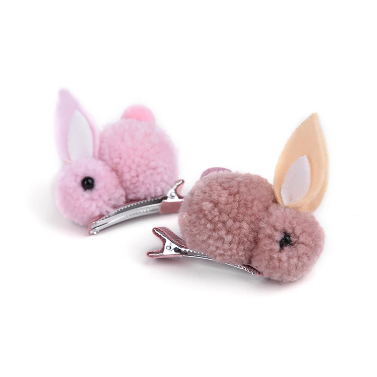 Новейший дизайн, милые детские заколки для волос в форме кролика для девочек