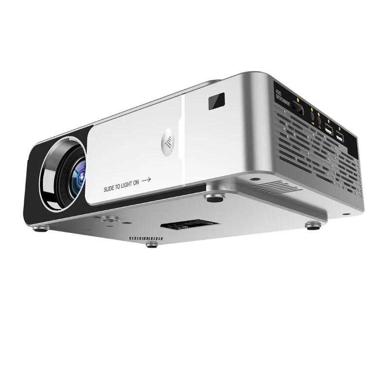 2019 Japanese Pocket T6 Projector with Ultra Short Throw 200inch Projector Screen 3500 Lumens Red Color-Latest Video LED Lamp