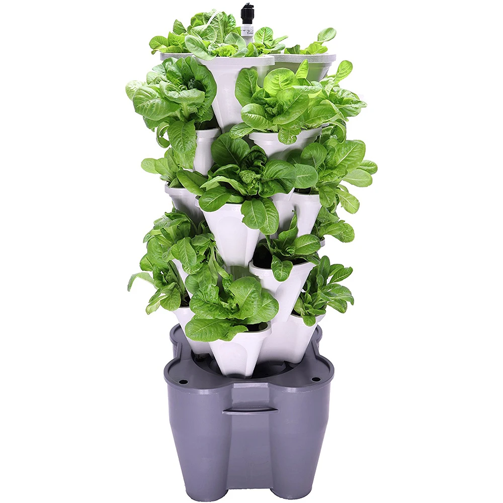 Plant 5 d. Гидропонная система вертикальная башня UG-t02. Горшок для гидропонных систем. Пластиковый штабелируемый вертикальный цветочный горшок. Гидропонный горшок.
