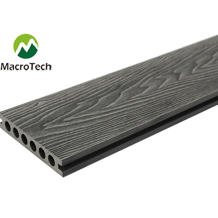 Surface deep embossing deck wpc wood plastic composite floor deck Wholesale