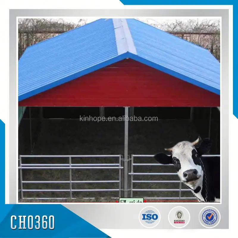 Galvanized Metal Corral Equipment Cow Farm Equipment Cattle House Cattle Shelter for Animal Husbandry Equipment