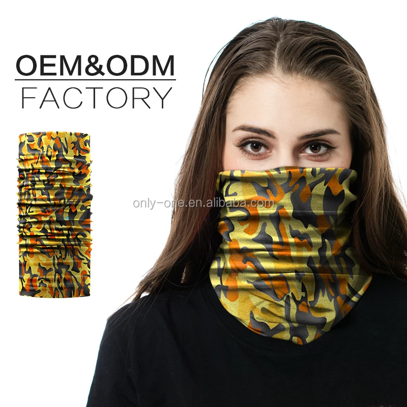 Трубчатые Бесшовные Красный Узор Заводская Печать Череп Бандана Ткань