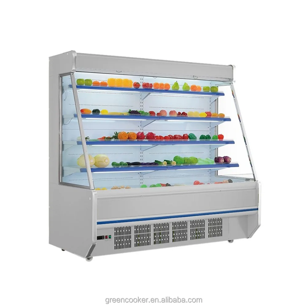 Открытый холодильник для фруктов. Холодильник открытого типа витринный. Холодильник для фруктов и овощей для супермаркетов. Холодильная витрина для овощей и фруктов открытого типа. Фруктовые холодильники