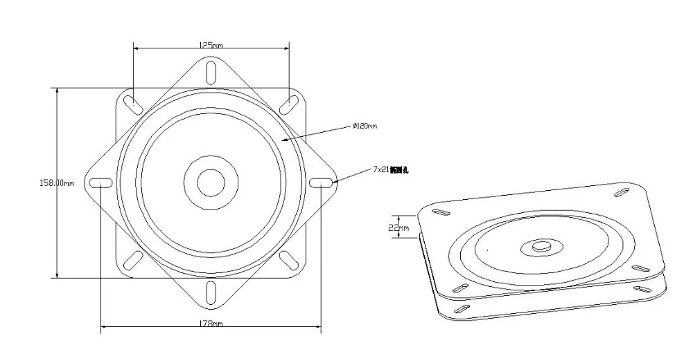 
Вращающийся механизм A02, детали вращающегося стула, шарикоподшипник, поворотная пластина для мебели 