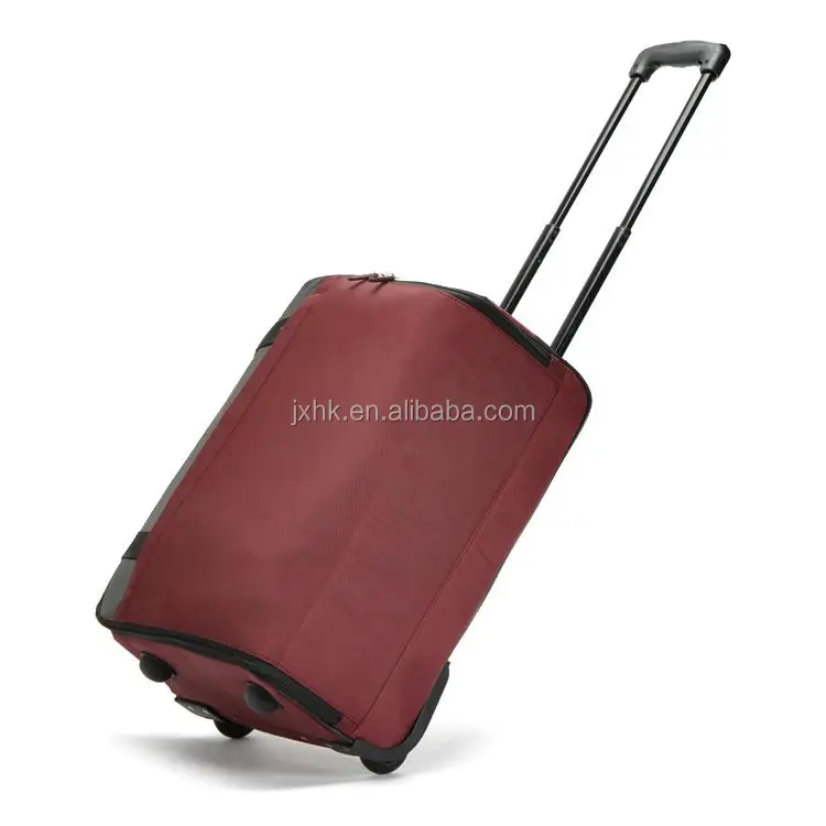 Fashion Waterproof Foldable Fabric Luggage Travel Trolley Bag Soft Suitcase