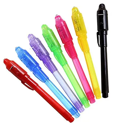 Invisible Ink Pen,Latest Pen UV Magic-Spy Marker Pens for Secret Massage  Party-Favors for Kids Stocking Stuffers 24BB - AliExpress