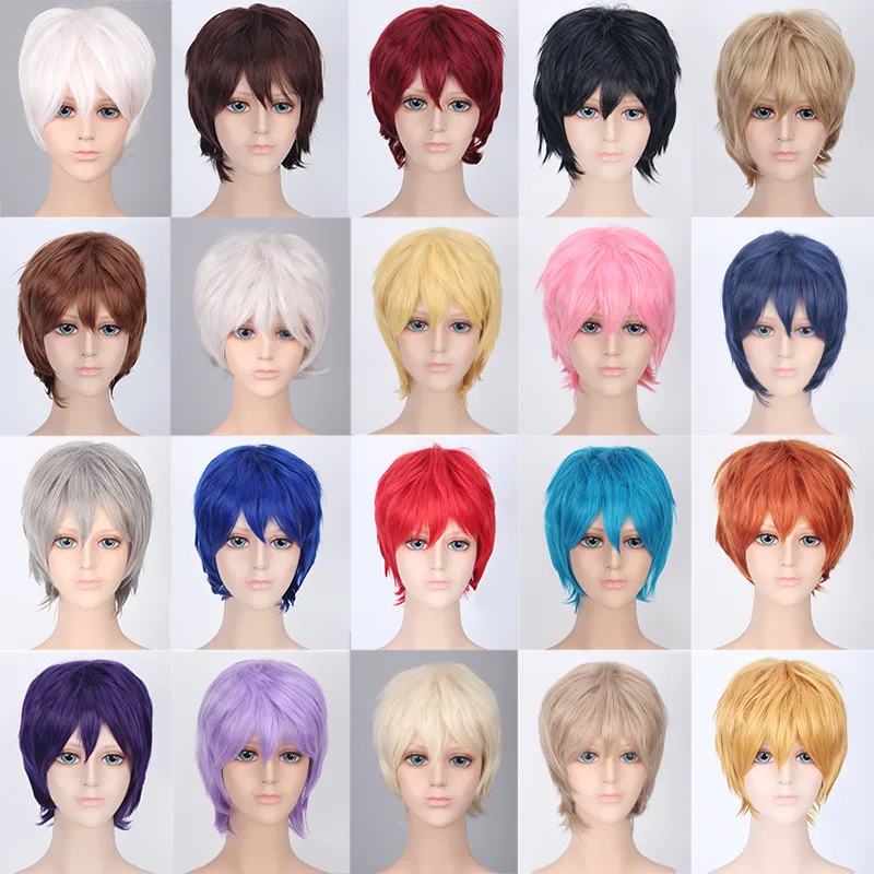 Amazon.com: Half and Half Short Pink Bob Wig Anime Cosplay wigs with Cute  Hair Clips, Women Girls Anime Heat Synthetic Hair Cos Prop + Wig Net Cap  for Halloween Costume Party Daily :