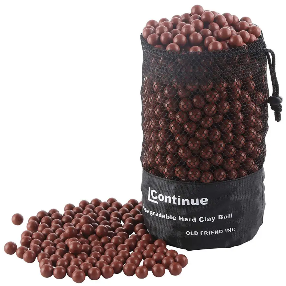 0.5 Caliber 2,000 Pieces Precision Hard Clay Balls PGN Biodegradable Slingshot Ammo 1/2 Inch