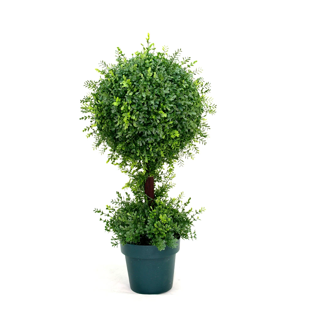 L Upright Juniper Slim Spiral Tree with Dark Green Round Growers Pot