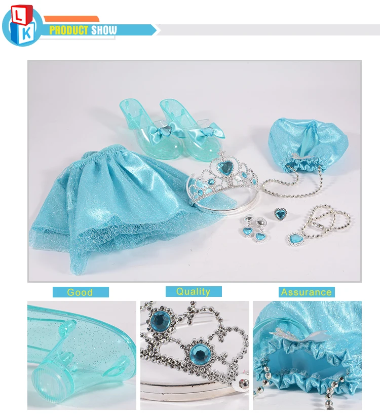 Хрустальные туфли, красивые детские праздничные ролевые Игрушки для девочек, набор принцесс для одевания