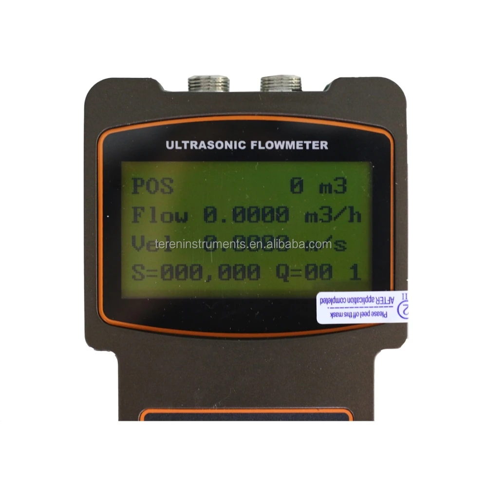 High Accuracy Ultrasonic Flow Meter Cheap and Fine RS 232 Interface Digital Water Flowmeter