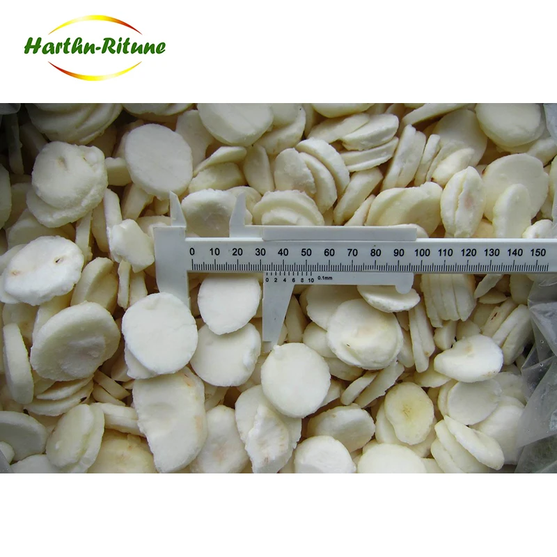 Nagykereskedelmi IQF fagyasztott vízgesztenye szeletek IQF vízgesztenye szupermarketeknek