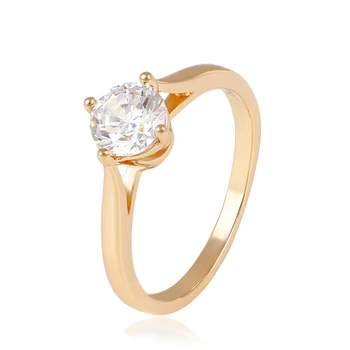 14044 Xuping diamond fashion jewelry, Fashion big diamond engagement ring, 18K Gold Plated wedding Rings