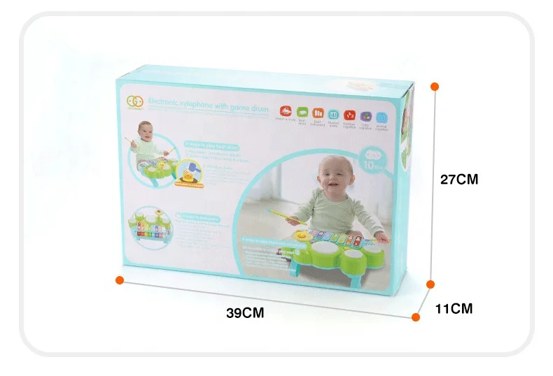 5-in-1 Electronic Xylophone, Glockenspiel, Piano, Jazz Drum Kit