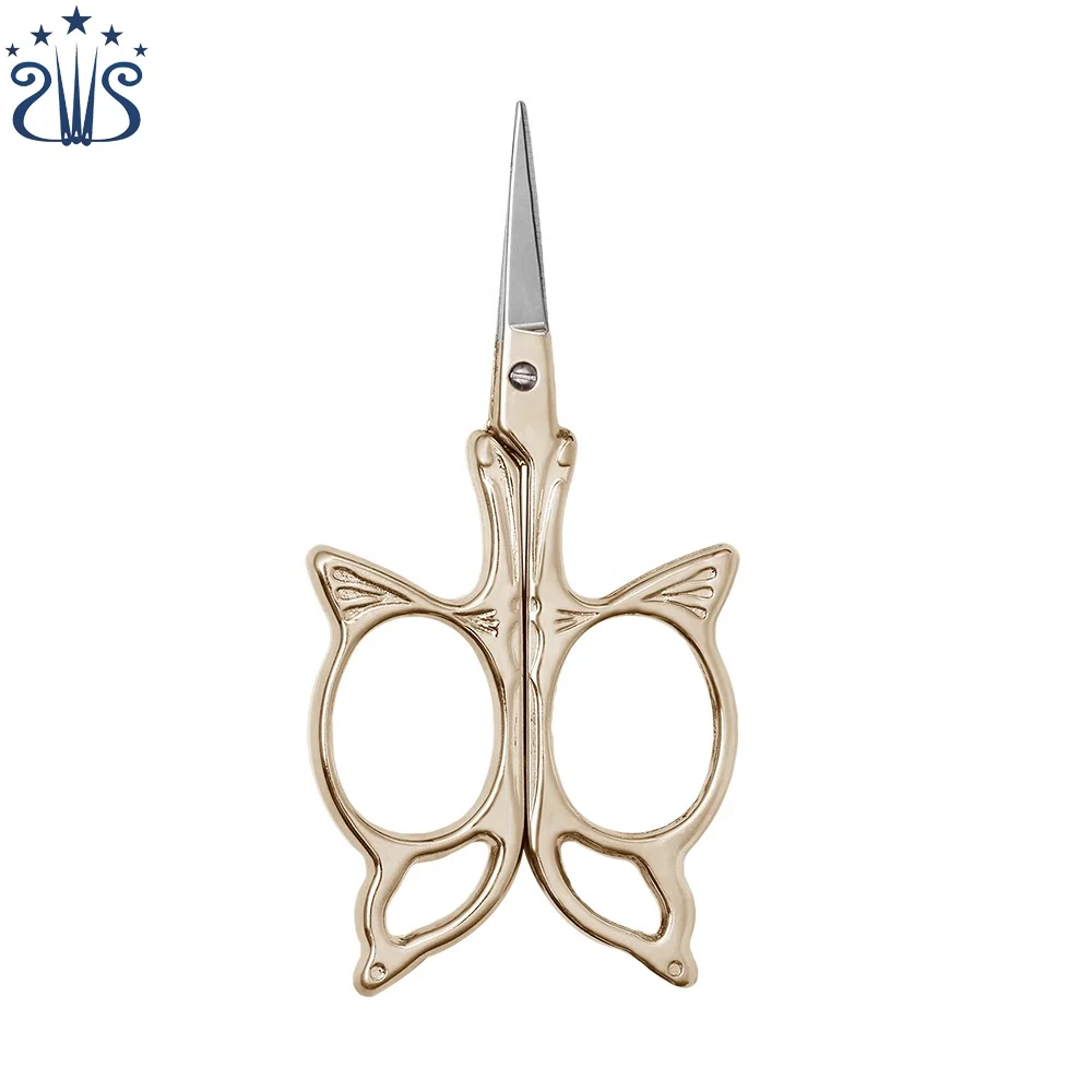 
 Красивые Позолоченные винтажные Мини-Ножницы для вышивки типа бабочки  