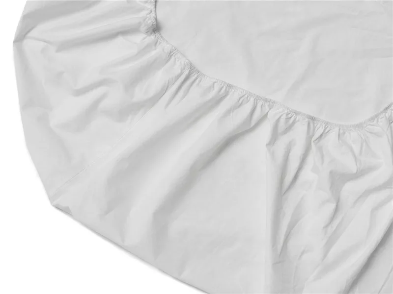 
 Двуспальная/полная/Королевская белая простыня из полиэстера и сатина  