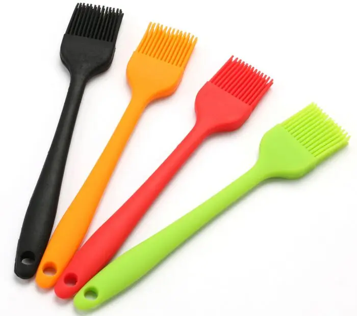 Utensílio de Cozinha para Chef Resistente ao Calor – Escova de Silicone para Regar Alimentos no Churrasco, Assar e Confeitaria