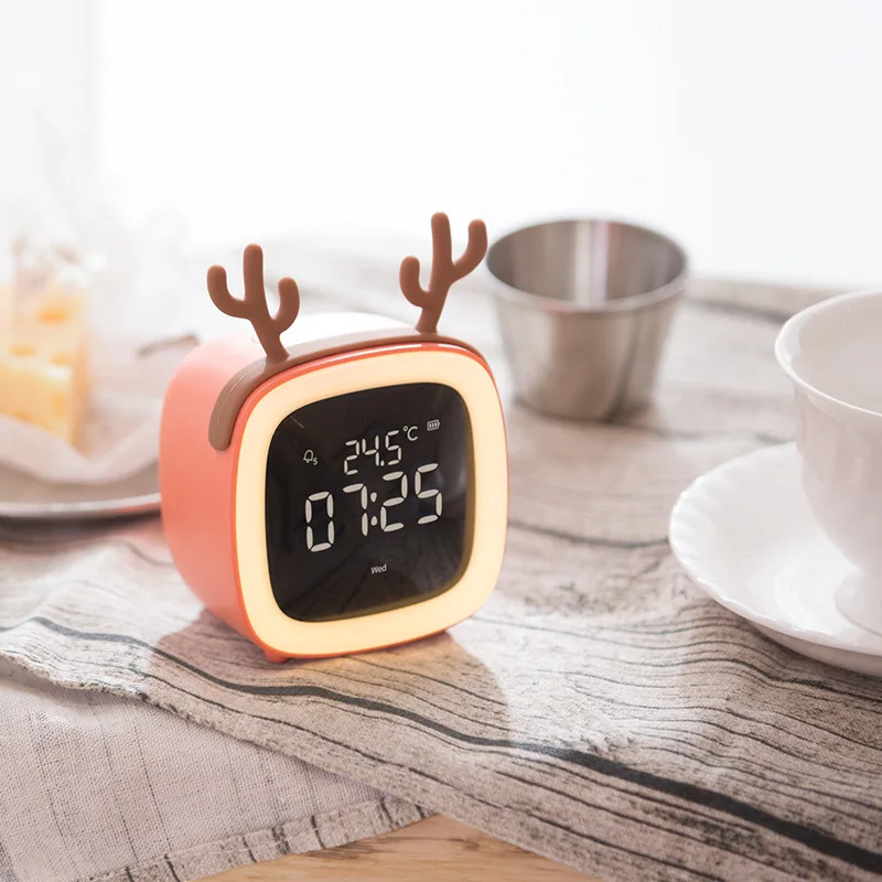 Cartoon Cute Pet Tv Alarm Clock Bedroom Led Wake-up Light Clock Student  Sleepy Electronic Alarm Clock Time - Buy Cartoon Alarm Clock,Wake-up Light  Clock,Electronic Alarm Clock Time Product on 