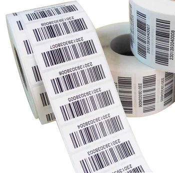 Wholesale custom die cut personalised stickers barcode printing