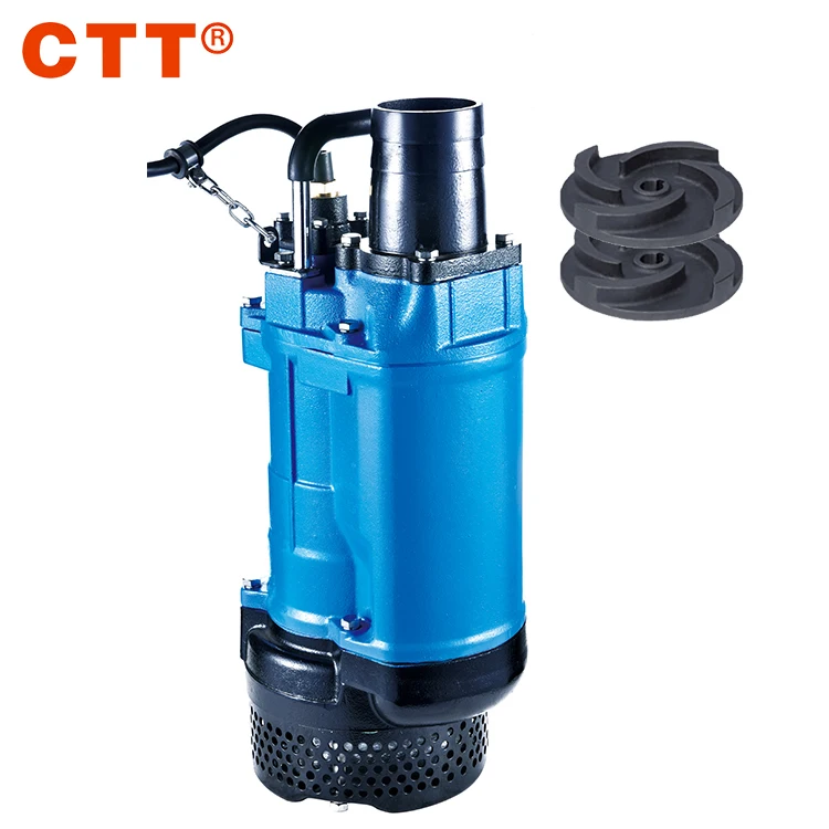 Погружные трехфазные осушающие насосы KBZ 2hp 3hp 5hp 10hp 15hp для строительства полуоткрытого рабочего колеса