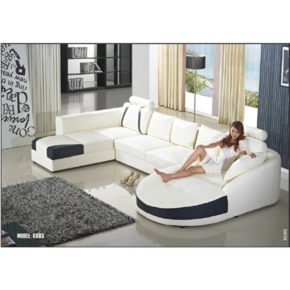 Modern Style White Color Customized Size Living Room Leather Sofa Design Buy Leather Sofa Design Sofa Set Living Room Sofa Product On Alibaba Com