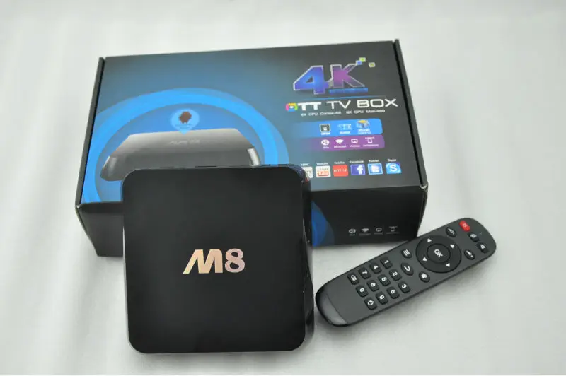 M8 Amlogic S802 Quad Core Cortex-A9 2.0Ghz Android 4.4 TV BOX 4K